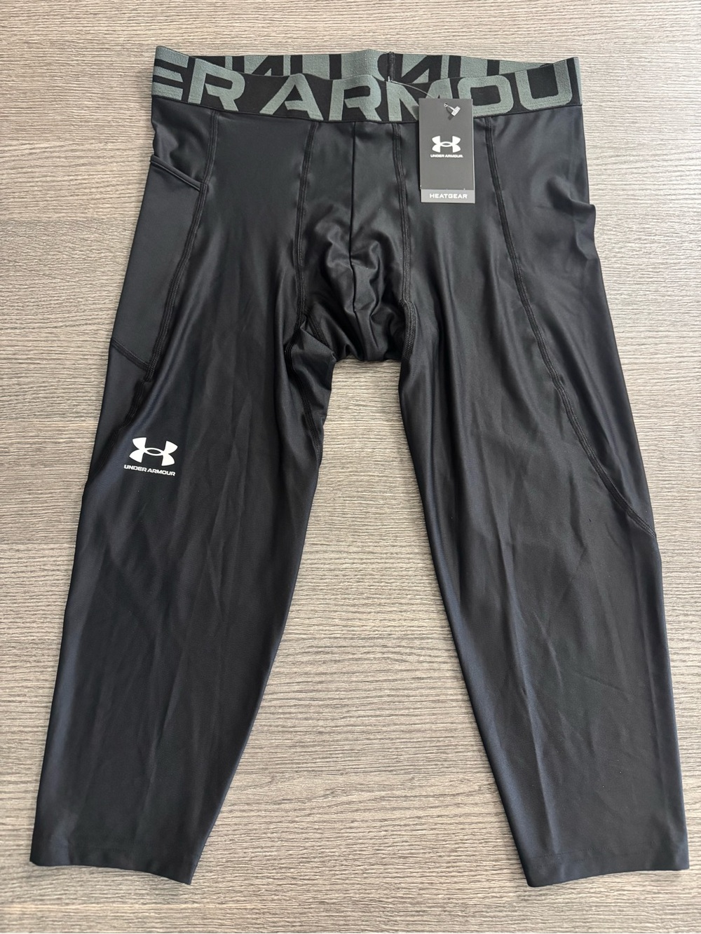 Under Armour Men's HeatGear Armour 3/4 Compression Leggings Black Size XL